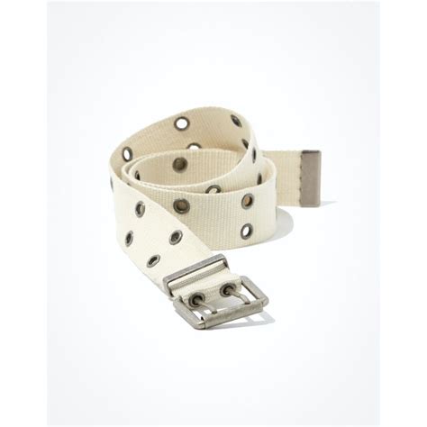 Buy American Eagle Women Cream Y2K Grommet Belt Online