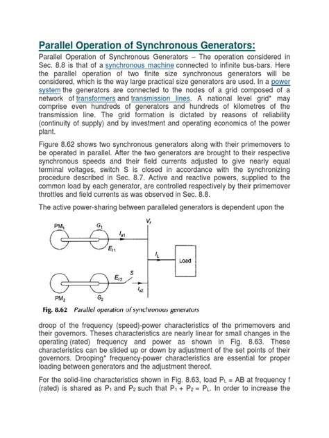 Image result for Synchronization of Parallel Generator