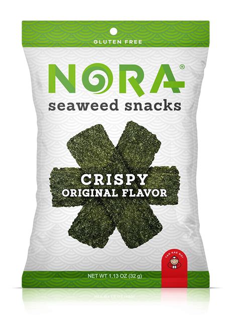 NORA Tempura Seaweed Original- Premium Seaweed Snack (45g pack): Amazon ...