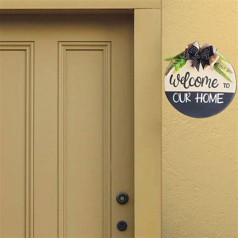 Buy Round Welcome Sign Wall Decor Online On Zwende