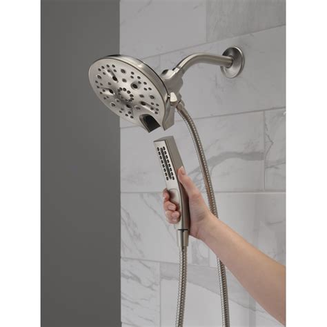 Delta Universal Showering Components Stainless 1.5-in Round Dual/Combo ...
