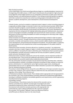 Factors influencing school counselling - FACTORS INFLUENCING SCHOOL ...