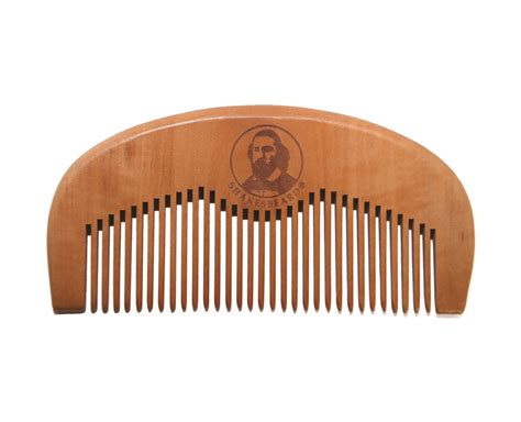 Peach Wood Beard Comb - 100% Peach Wood