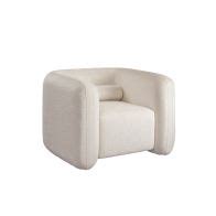 Munich Armchair – Ivory Chenille