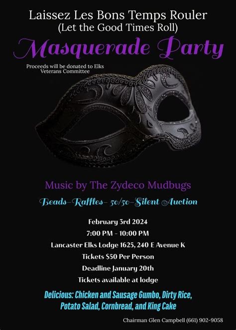 Masquerade Party , 240 E Avenue K, Lancaster, CA, 3 February 2024 ...