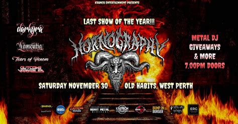 THIS SATURDAY! Hornography: Last Show Of Year! Darkyra, Lamentia, Tears ...
