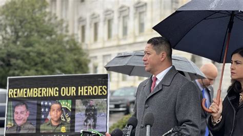 Rep. Tony Gonzales, R-Texas, chairman of the Congressional Hispanic Conference, participates in the