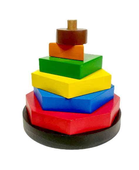 Buy Wooden Small Stacker Multi Color 2 - SkilloToys.com