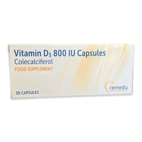 Vitamin D 800IU | Colecalciferol Capsules | Home Health UK