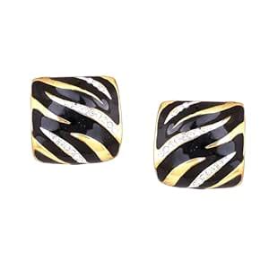 Estele 24Kt Gold Plated Metal Brass Enamel With Austrian Crystal Stone ...