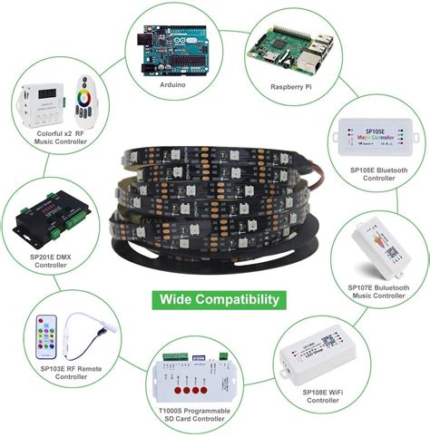 Alitove RGB Addressable LED Strip WS2811 Ino 的图像结果