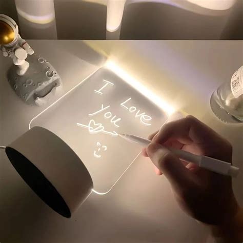 Acrylic Night Light Message Writing Board – Ekdant