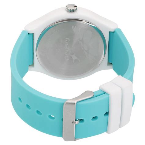 Fastrack Valentine Quartz Analog White Dial Silicone Strap Unisex Watch