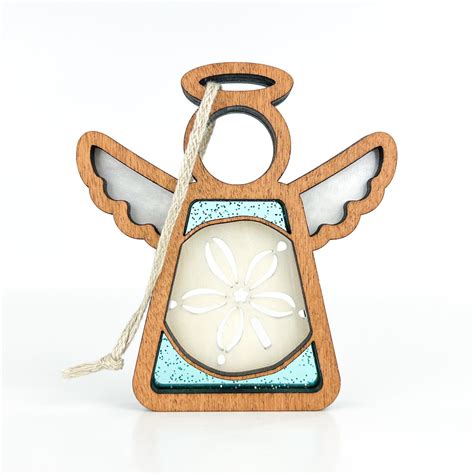 3.5" (H) Sand Dollar Ornament - Handcrafted in Texas - Mother's Angels ...