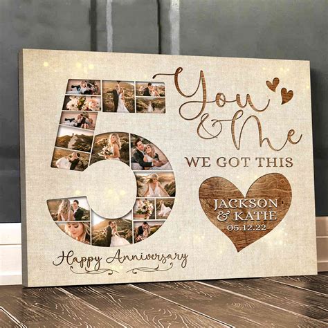 5th Wedding Anniversary Gift | 5 Year Anniversary Gift for Him, We're A ...