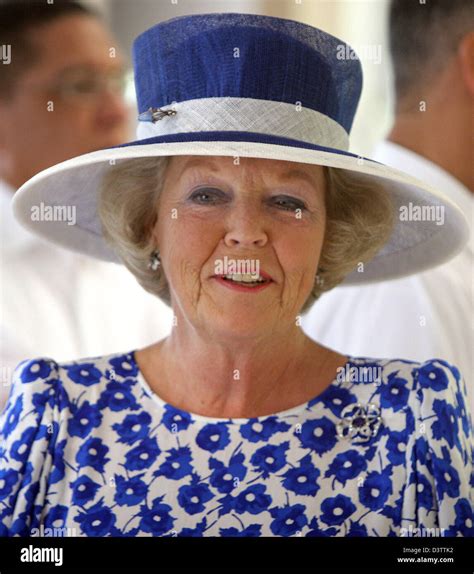 Queen Beatrix of the Netherlands pictured during her visit to the ...