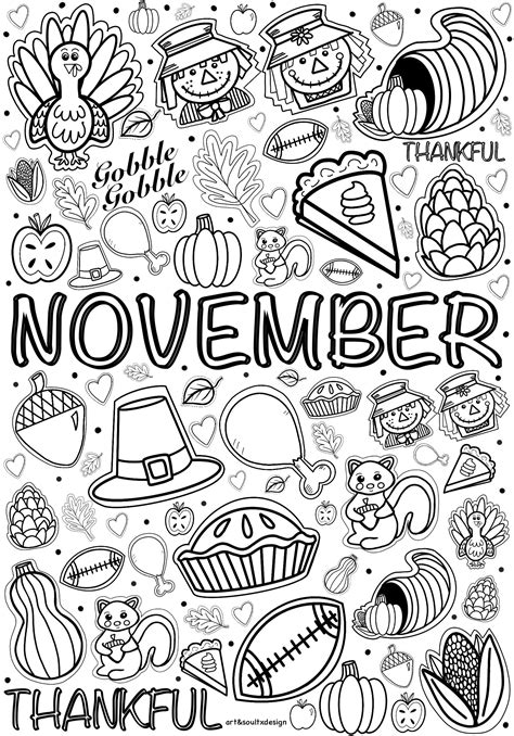 November Coloring Pages For Kids [2025]