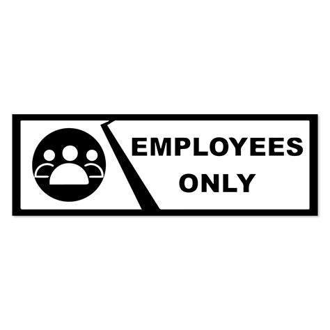 SIGN EVER Employees Only Sign Board Office Factory Restaurant Bank ...