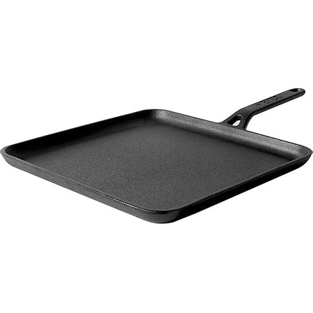 Buy Meyer Pre Seasoned Cast Iron Dosa Flat Tawa (Black, 24cm), (48146 ...