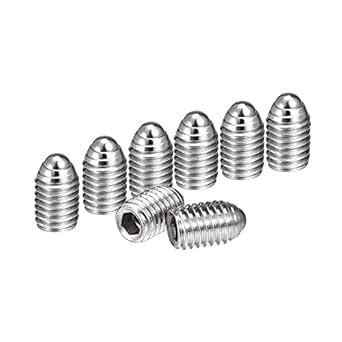 uxcell Ball Point Set Screws, M8 x 12mm 304 Stainless Steel Metric ...