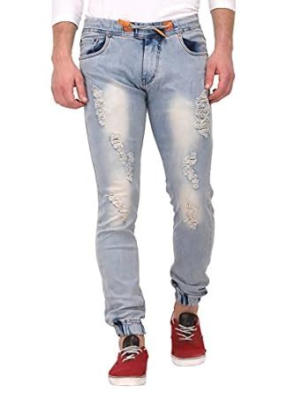 Buy VOXATI Distressed Denim Joggers for Men-voxjog3 at Amazon.in