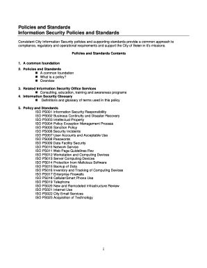 Fillable Online belen-nm Policies and Standards Information Security ...