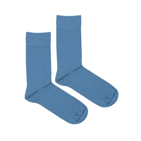Light Blue Mens Dress Socks / Light Blue Casual Cotton Socks, Solid ...