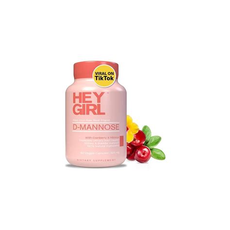 HEYGIRLNUTRITION Fast-Acting D-Mannose UTI Supplement with Cranberry ...