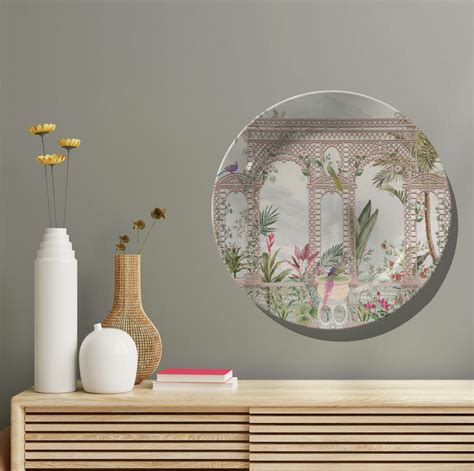 Peacock in Mughal Haven II: Buy Premium Quality Decorative Art Plates ...