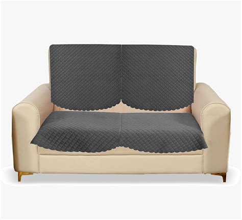 Sparrow World Solid Color Premium Quilted Sofa Cover Set for 5 Seater ...