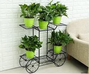DIFFRENT ENTERPRISES Metal Plant Stand Indoor Outdoor Multiple 6 Tier ...