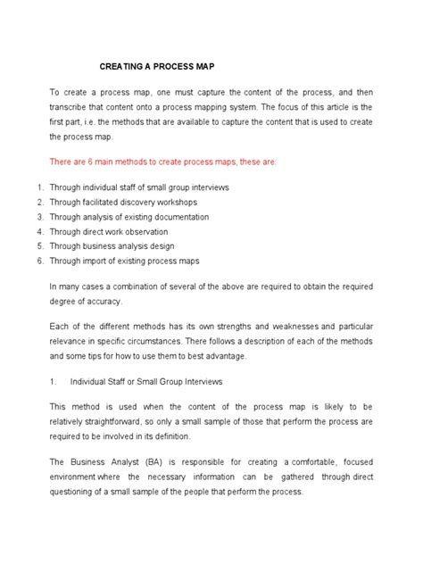 Image result for How to Mae a Process Map