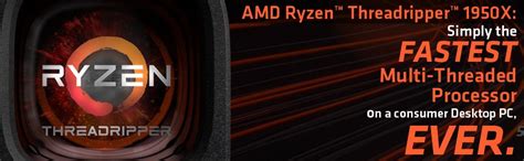 AMD RYZEN Threadripper 1950X 16 Core Desktop Processor 3.4 GHz - Socket ...