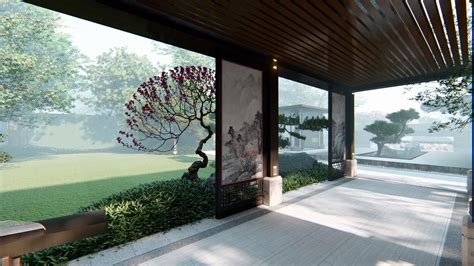 现代中式庭院方案设计|空间|景观设计|合庭院梦景观 - 原创作品 - 站酷 (ZCOOL)