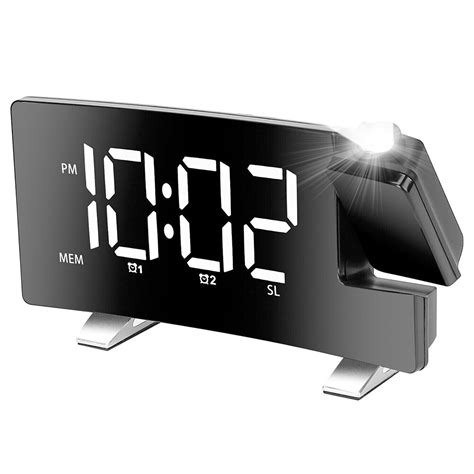 Digital LED Screen Projection Dimmer Desktop Clock | Ubuy India