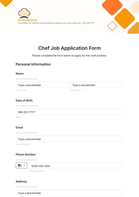 Free Staff Application Form Template to Edit Online