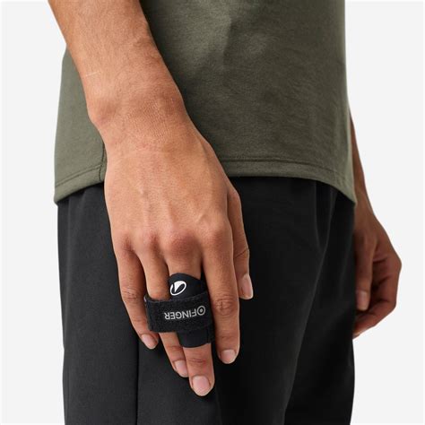Finger support with tightening strap- Smoked Black