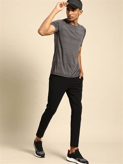 120 Dri-Fit Textured Sports Tshirt I Black I ARMISTO