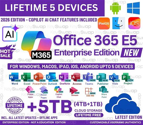 MS 365 Enterprise Edition with Copilot AI | Newly Launched 2025 | (5 ...
