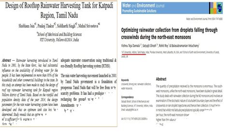 Water Conservation and waste recycling Programme