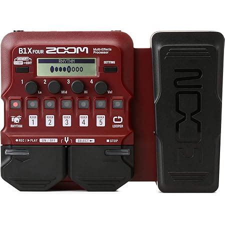 Zoom B1X Four Bass Multi-Effects Pedal (Red) : Amazon.in: Musical ...