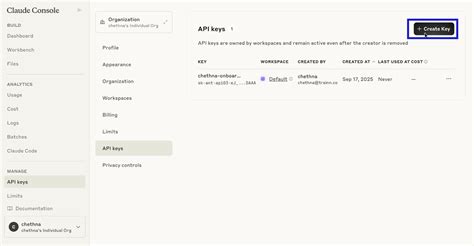Generate API Key 的图像结果