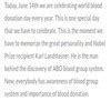 Write an article on blood donation camp - Brainly.in