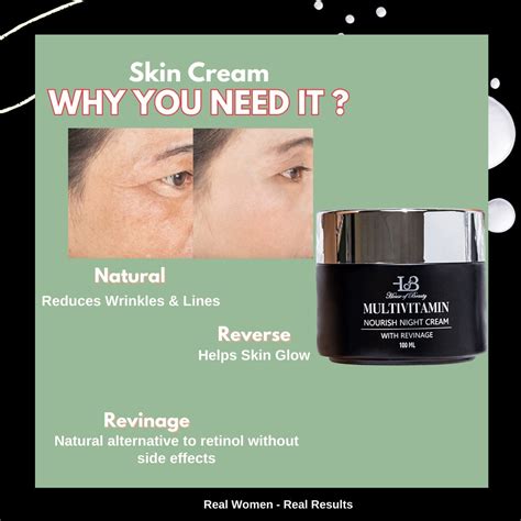 MultiVitamin Nourish Night Cream with Revinage for aged, dry dull skin