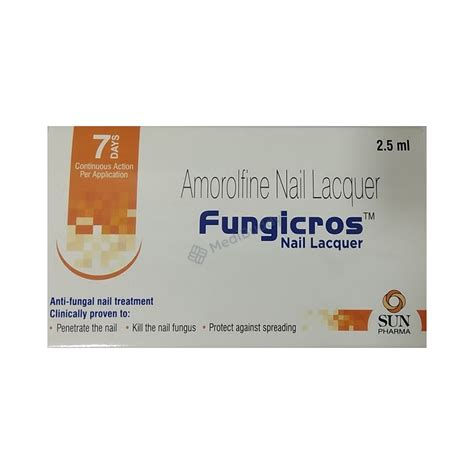 Buy Fungicros Nail Lacquer Online | Genuine & Fast Delivery - MediBuddy