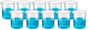 SBT Plastic Beaker Graduation Marks School Collage Chemistry Lab Pack ...