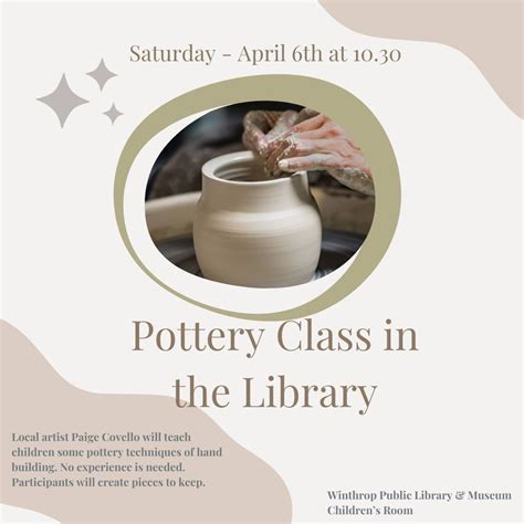 Pottery Art Class in the Library with Ms. Covello, 2 Metcalf Sq ...