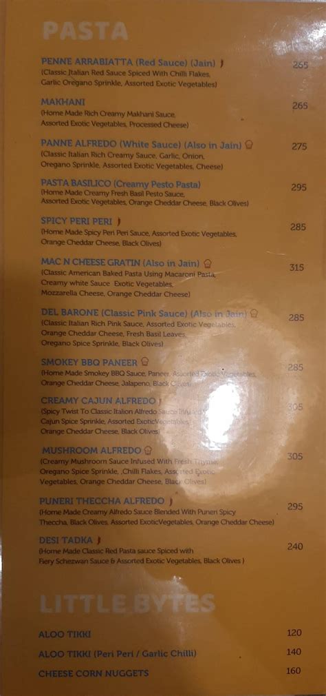 Menu at Crazy Cheesy Cafe Pimple Saudagar, Pune