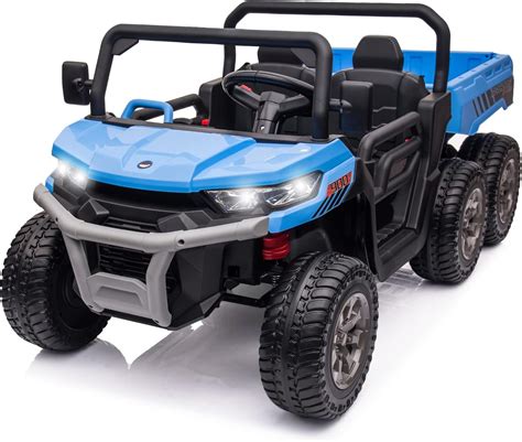 Buy sopbost 6X6 24V Kids Electric Car 4WD 2 Seater Ride On Truck with ...