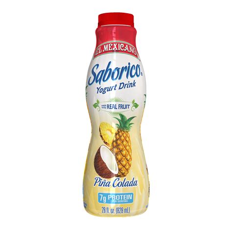 El Mexicano Saborico 7g Protein Pina Colada Yogurt Drink, 28 oz | Joe V ...